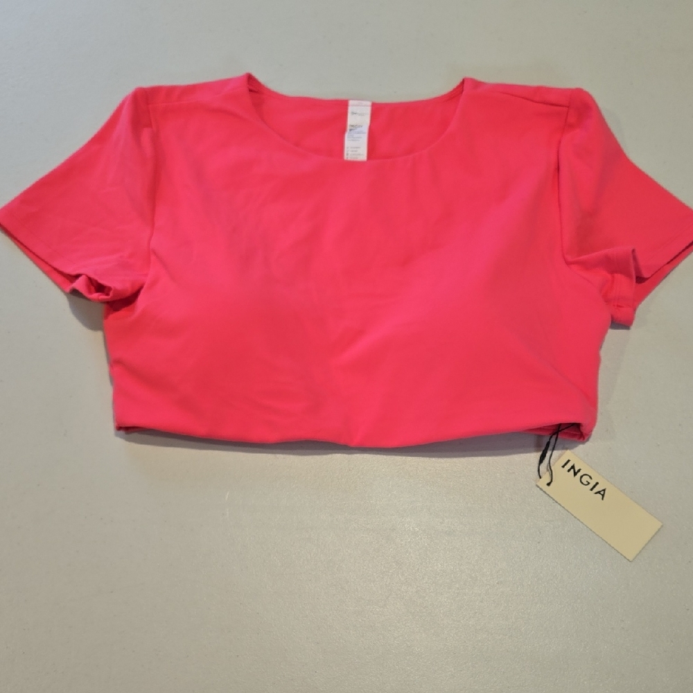 Ingia Pink  Crop Top, Size XL.  NWT